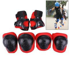 Protective Gear Set: 6-in-1 Knee, Elbow, and Wrist Pads for Skateboarding, Scootering, and Biking