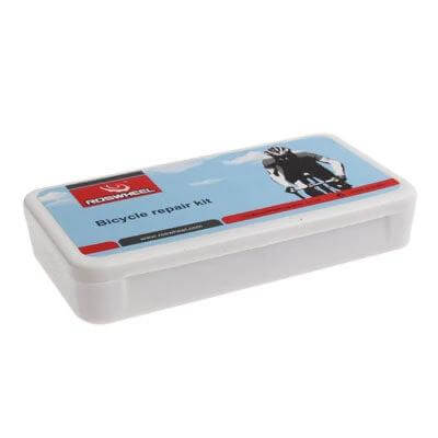 Emergency Bicycle Repair Kit Compact For On The Go Fixes — compact kit with POM crowbars, glue and tire tools for commuters and trail riders