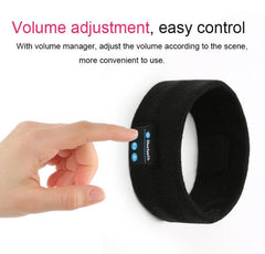 Wireless Music Headband with Bluetooth V5.0 and Hands-Free Mic for Active Lifestyles