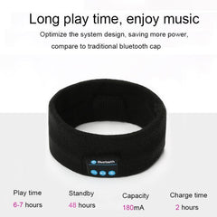 Wireless Music Headband with Bluetooth V5.0 and Hands-Free Mic for Active Lifestyles