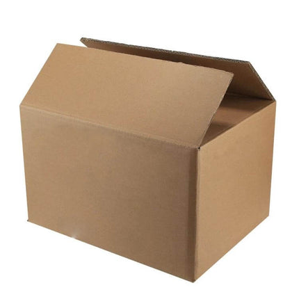 Kraft Paper Shipping Boxes For Packing And Storing 38x28x19 cm - durable kraft box with fold-and-close design for shipping, storage, and organization