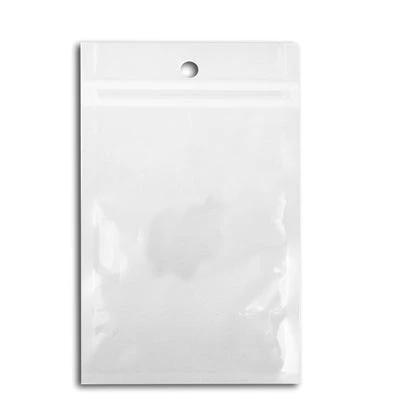 Pack of 100 Clear Zip Lock Plastic Poly Bags, 14.5 x 10.5 cm - clear resealable polythene bags for jewelry, crafts, accessories, dust and moisture protection