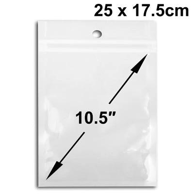 Clear Re-Sealable Poly Bags for Crafts, 100 Pack, 10.5 Inch clear resealable poly bag with hang hole for jewelry beads and small craft storage