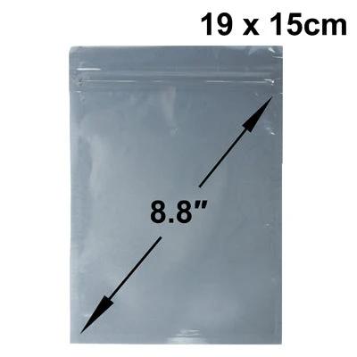 Anti-Static Zip Lock Bags for Electronic Protection, 19x15cm Pack of 100 - clear resealable anti-static bag 8.8" for electronics storage