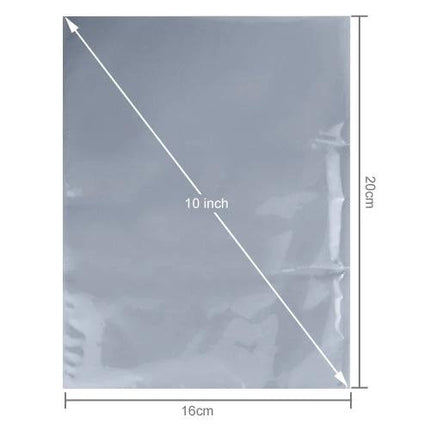 Pack of 200 Anti-Static Bags for Electronic Storage, 22.7cm x 21cm - clear protective anti-static pouch for circuit boards and computer parts
