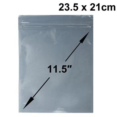 Zip Lock Anti-Static Bags for Electronic Protection, 23.5 x 21cm Pack of 100 - clear resealable anti-static bag 11.5" for PCB, RAM, motherboard storage