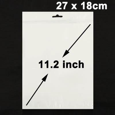 Anti-Static Zip Lock Bag for Electronic Protection, 27 x 18 cm clear anti-static resealable bag showing size 27 x 18 cm (11.2 inch)