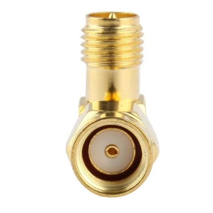 Gold Plated Adapter for Wireless Antenna Connections - RP-SMA male to female gold-plated adapter for routers, external antennas, streaming and gaming