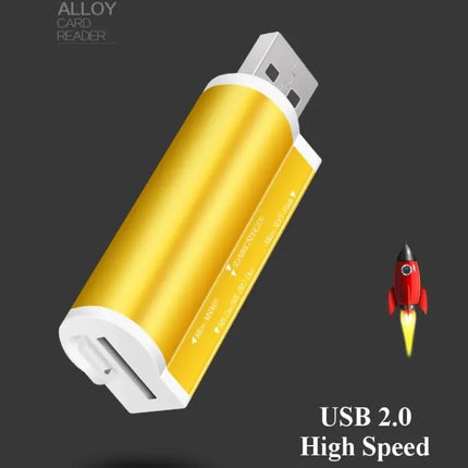 Multi-Format USB Memory Card Reader for Portable File Access