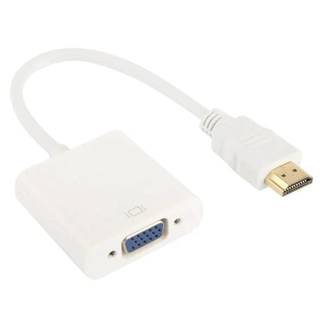 24cm HDMI to VGA Cable with Audio Output for Devices and Monitors
