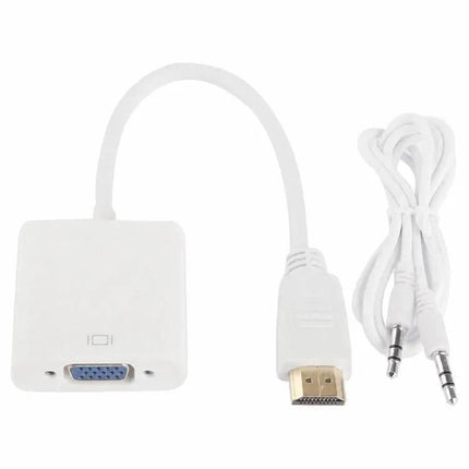 24cm HDMI to VGA Cable with Audio Output for Devices and Monitors | Syndmart