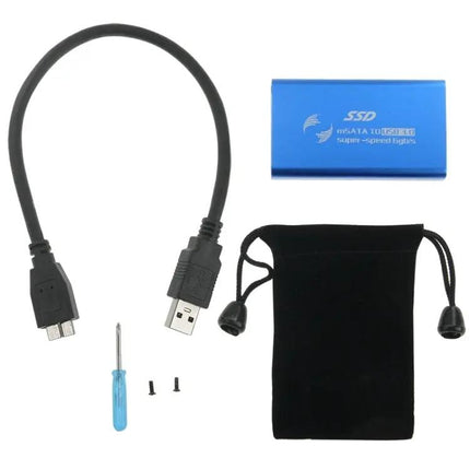 mSATA SSD Enclosure with USB 3.0 for Portable Data Storage