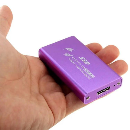 mSATA SSD Enclosure with USB 3.0 for Portable Data Storage