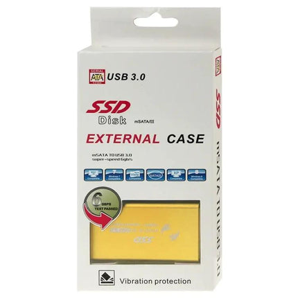 mSATA SSD Enclosure with USB 3.0 for Portable Data Storage