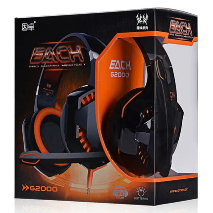 EACH Over Ear Gaming Headset With Comfort Cushions