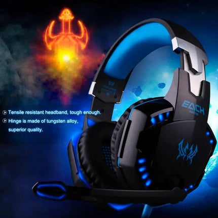 EACH Over Ear Gaming Headset With Comfort Cushions