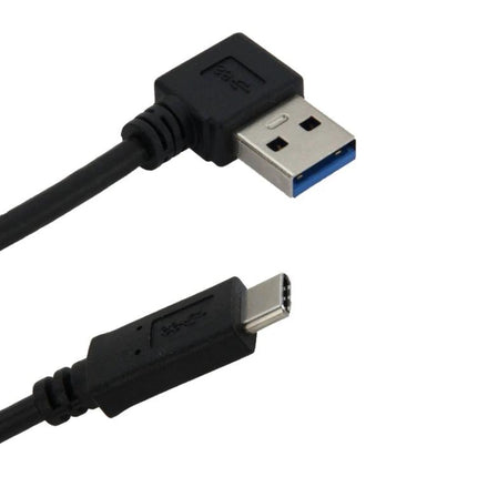 Essential Cable for Daily Device Connections and Charging - right-angle USB-A to USB-C cable for fast charging and data transfer