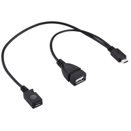 A Compact USB Cable for Daily Device Data Transfers at Home - black short USB 2.0 OTG cable for smartphone to storage, pocket-friendly