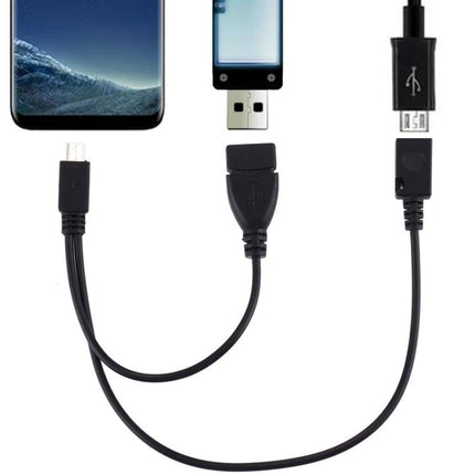 A Compact USB Cable for Daily Device Data Transfers at Home - compact black USB 2.0 cable connecting smartphone to USB drive for quick photo and file transfer