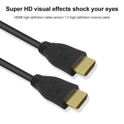 50cm Gold Plated HDMI Cable for Device Connections showing black cable with gold-plated HDMI connectors for TVs and gaming consoles