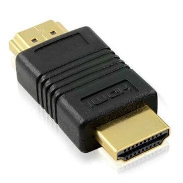 Gold Plated HDMI Male to Male Adapter for HD TV and Consoles - gold-plated HDMI adapter for Xbox 360, PS3 and home entertainment