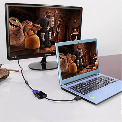 Compact 20cm HDMI Male to VGA Female Adapter for Displays connecting laptop to VGA monitor for presentations and gaming