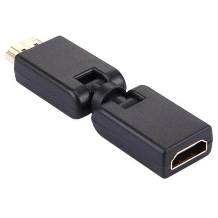 Gold Plated HDMI Male to Female Swivel Adapter for Flexible Connections - compact 360° angled HDMI extender with gold-plated contacts