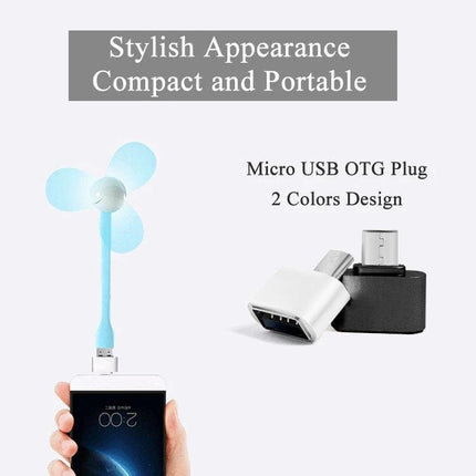 Adapter for Connecting Smartphones to Digital Cameras on the Go - compact micro USB OTG plug for plug-and-play phone-to-camera transfers