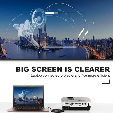 1.8m Gold-Plated Micro HDMI to HDMI Cable for Device Connections connecting laptop to projector for big screen viewing