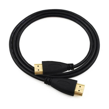 1.8 Meter Gold-Plated HDMI Cable for Device Connections - black cable with gold-plated connectors for TV, DVD, gaming and streaming (1.8m)
