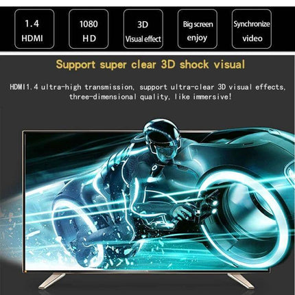 1.8 Meter Gold-Plated HDMI Cable for Device Connections connecting TV to cable box for HD 1080p 3D video and audio