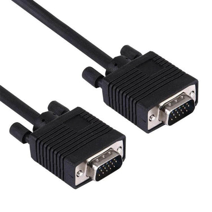 Standard Length 1.5 Meter VGA Cable for Monitors and PCs - 1.5m VGA cable with two male HD15 connectors for monitors, PCs, projectors