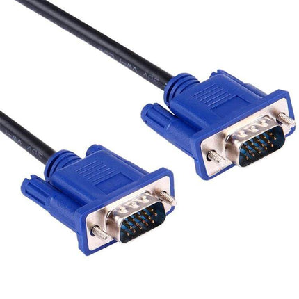 VGA Cable for Connecting Computers to Monitors, 1.8 Meters – blue dual male VGA cable for monitors, projectors and dual-screen setups
