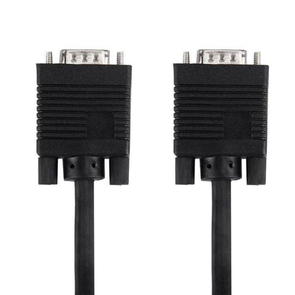 Standard Length 1.5 Meter VGA Cable for Monitors and PCs - 1.5m VGA cable with two male HD15 connectors for monitors, PCs, projectors