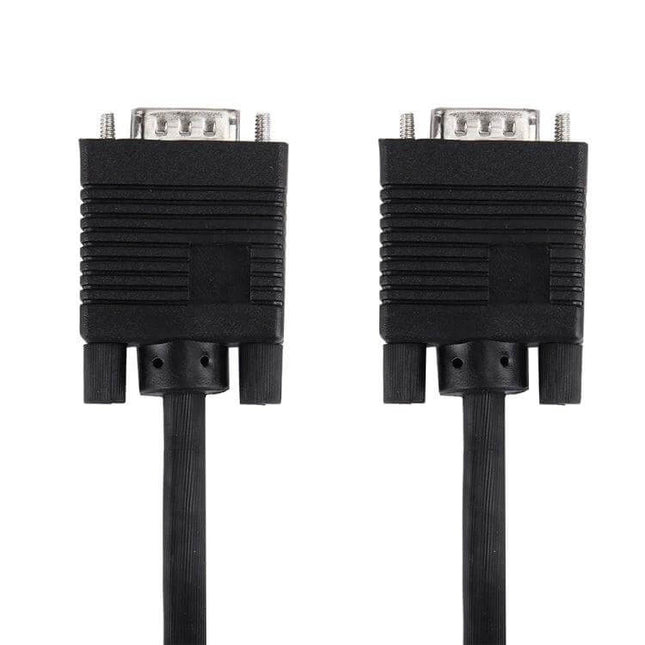 Standard Length 1.5 Meter VGA Cable for Monitors and PCs - 1.5m VGA cable with two male HD15 connectors for monitors, PCs, projectors