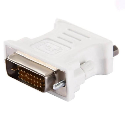DVI to VGA Adapter for Dual Monitor and Projector Connections - white DVI to VGA adapter for dual display and projector setups