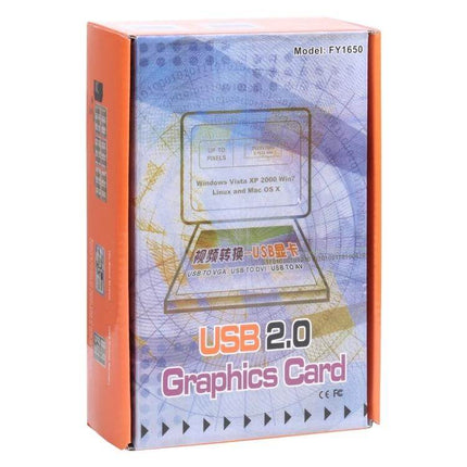 External USB to VGA Adapter for Adding a Second Monitor boxed USB 2.0 graphics card for laptop and desktop