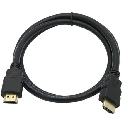 HDMI Cable for TV, Gaming Consoles, and Projector Connections, 1.5m - black HDMI cable for 4K/1080p hookups