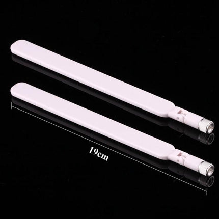 5dBi Gain Antenna for 4G LTE Routers with SMA Male Connector - pair of 19cm white external router antennas for improved signal reception