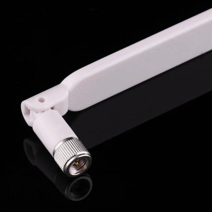 5dBi Gain Antenna for 4G LTE Routers with SMA Male Connector - white folding external antenna to boost weak cellular signal