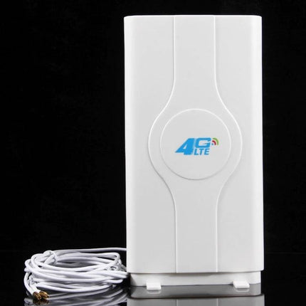 Indoor 4G LTE Antenna for Signal Improvement in Weak Areas - white indoor antenna with coax cable for homes offices vehicles