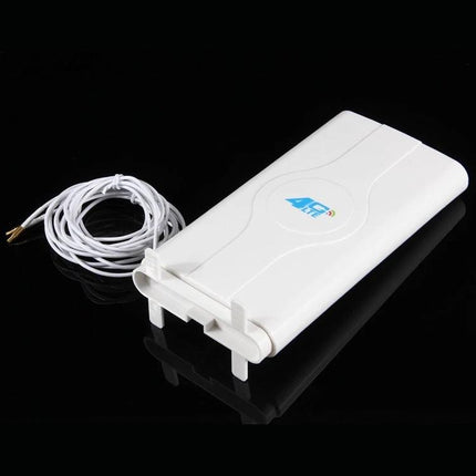Indoor 4G LTE Antenna for Signal Improvement in Weak Areas - white indoor panel antenna with cable for homes offices vehicles