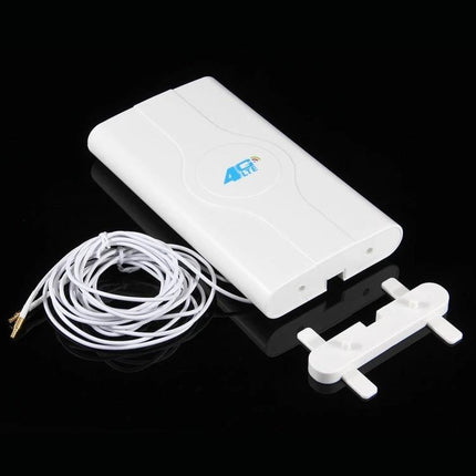 Indoor 4G LTE Antenna for Signal Improvement in Weak Areas - white indoor booster with cable for homes offices vehicles