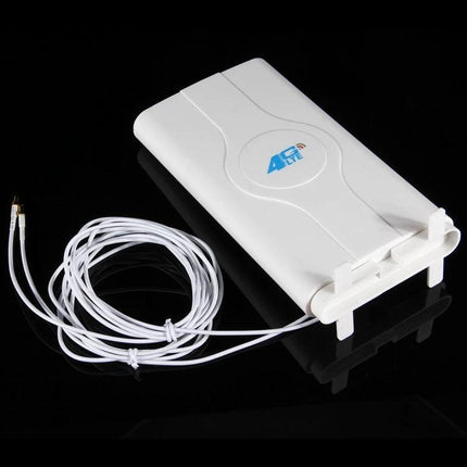Indoor 4G LTE MIMO Antenna for Enhanced Signal Strength white indoor panel antenna with long coax cables for improved 4G reception