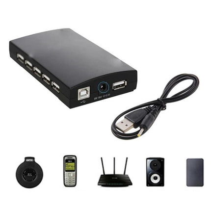 Portable USB Cable for Daily Device Charging Needs USB-A to DC 2.5mm cable with power bank and device icons for travel and home use