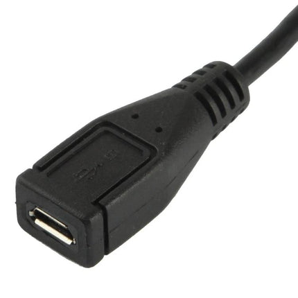 Essential Adapter for Extending Device Connections in Everyday Life - black Micro USB male to female adapter cable for extending charging and data connections
