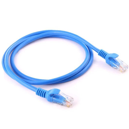 Blue Cat5e Ethernet Cable for Device Networking, 1 Meter - 24AWG stranded copper, blue patch cable for home office connections