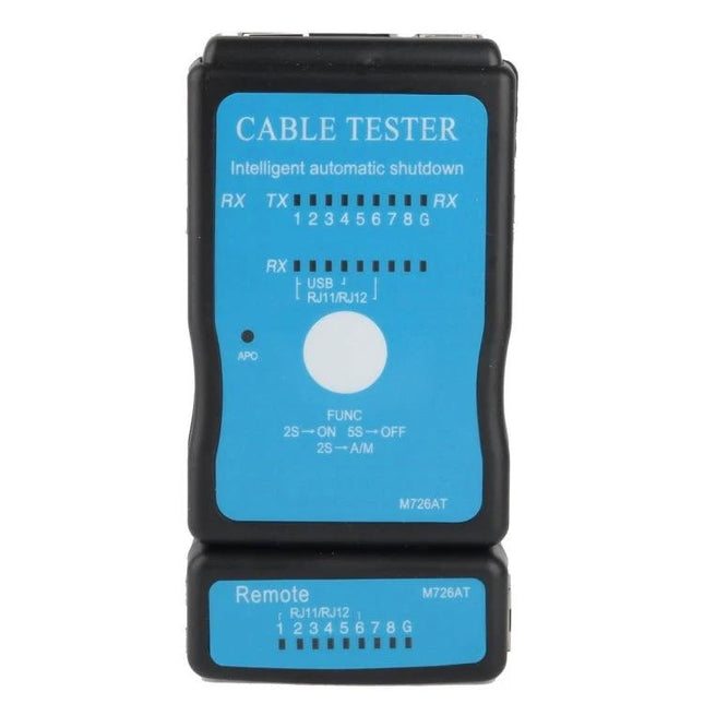 Multifunction Cable Tester for USB, RJ45, and RJ11 Connections - handheld cable tester for IT technicians and home office troubleshooting
