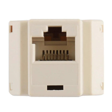 RJ45 1x2 Ethernet Splitter for Sharing Network Connections - white inline RJ45 splitter module for sharing one Ethernet port