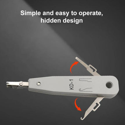 Multi-Functional Insertion Tool for Network and Telephone Sockets - compact KD-1 wire insertion tool for network and telephone sockets